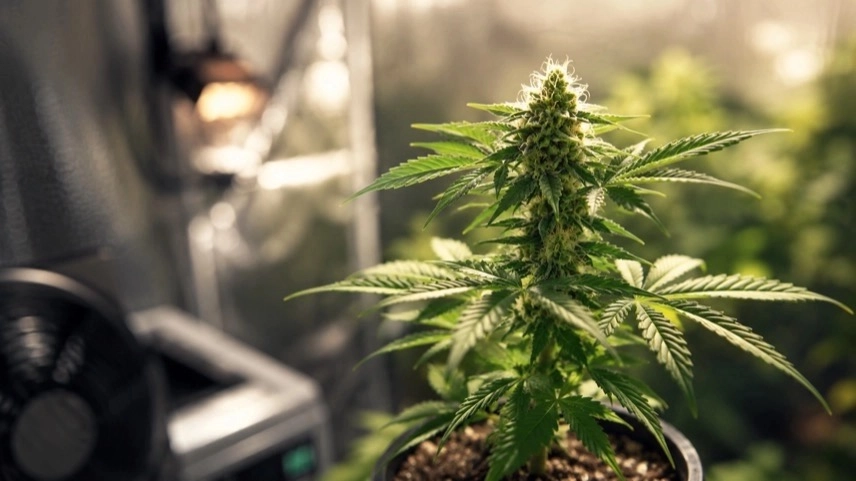 Polizeifahrzeuge vor Wohnhaus im Harz nach Fund einer Cannabis-Plantage in Zorge bei Ermittlungen der Polizei
