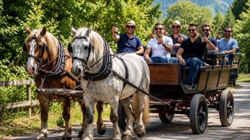 Wandergruppen und Veranstaltungsbereiche im Harz während des Vatertagswochenendes 2026 bei Walpurgis und Open-Air-Events