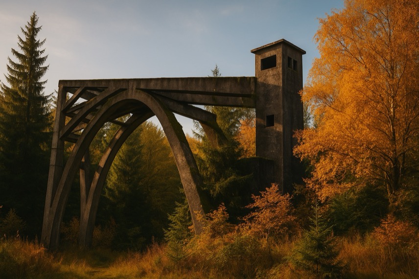 Verlassene Skisprungschanze im Harz: Lost Place als Zeitzeugin des Wintersports
