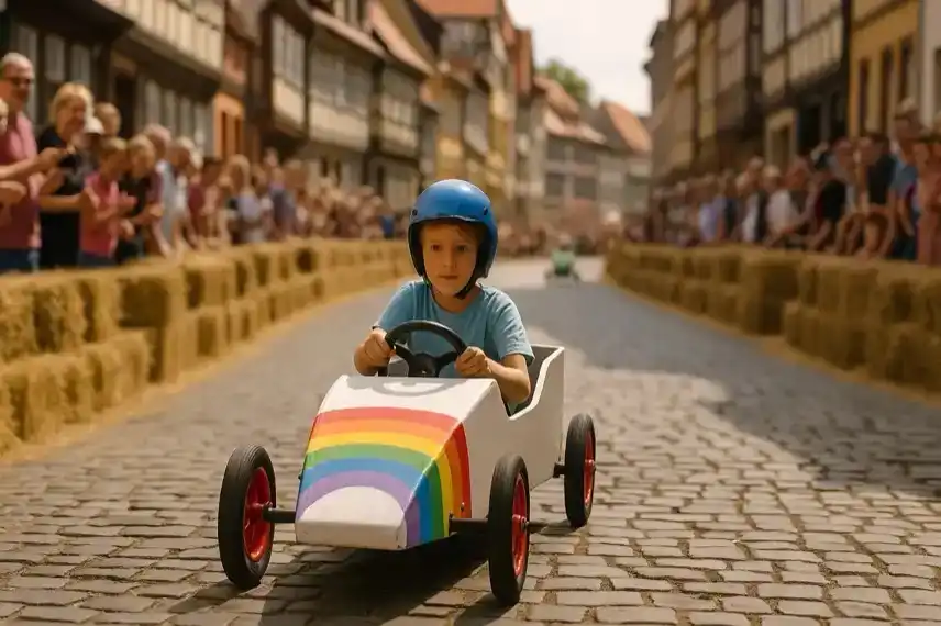 Seifenkistenrennen in Halberstadts Altstadt: Straßensperrungen und Programm im Überblick